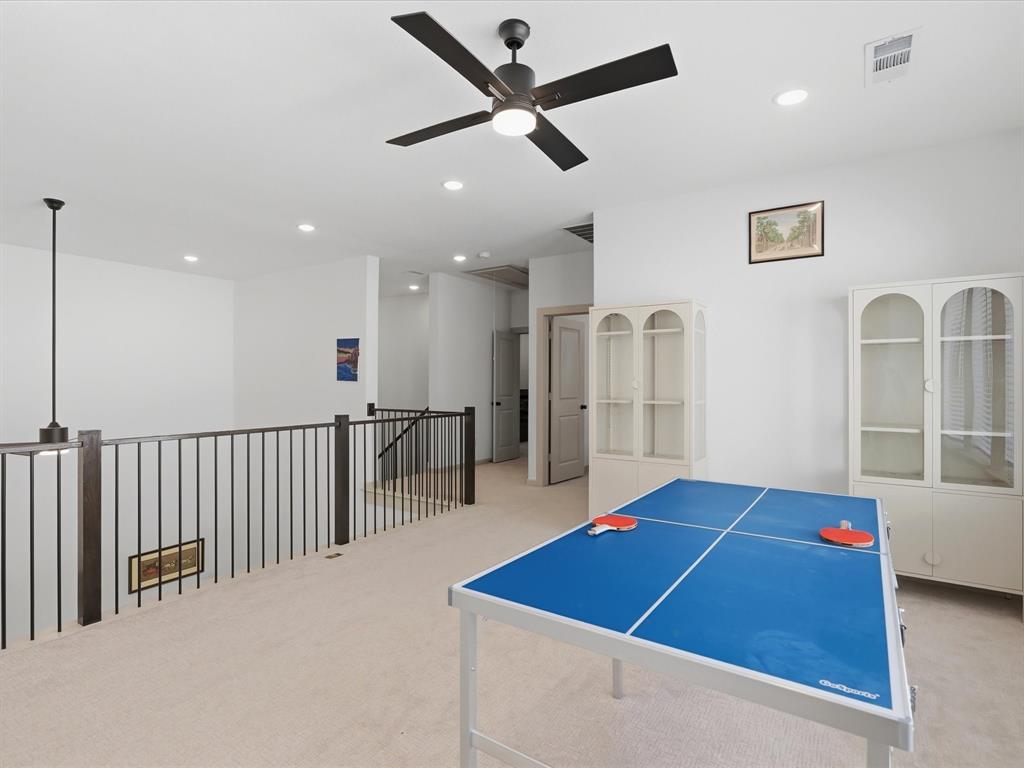 9533 Keep Street Frisco, TX 75035 - Photo 24 of 40 Spacious loft area featuring light-colored carpeting and bright white walls