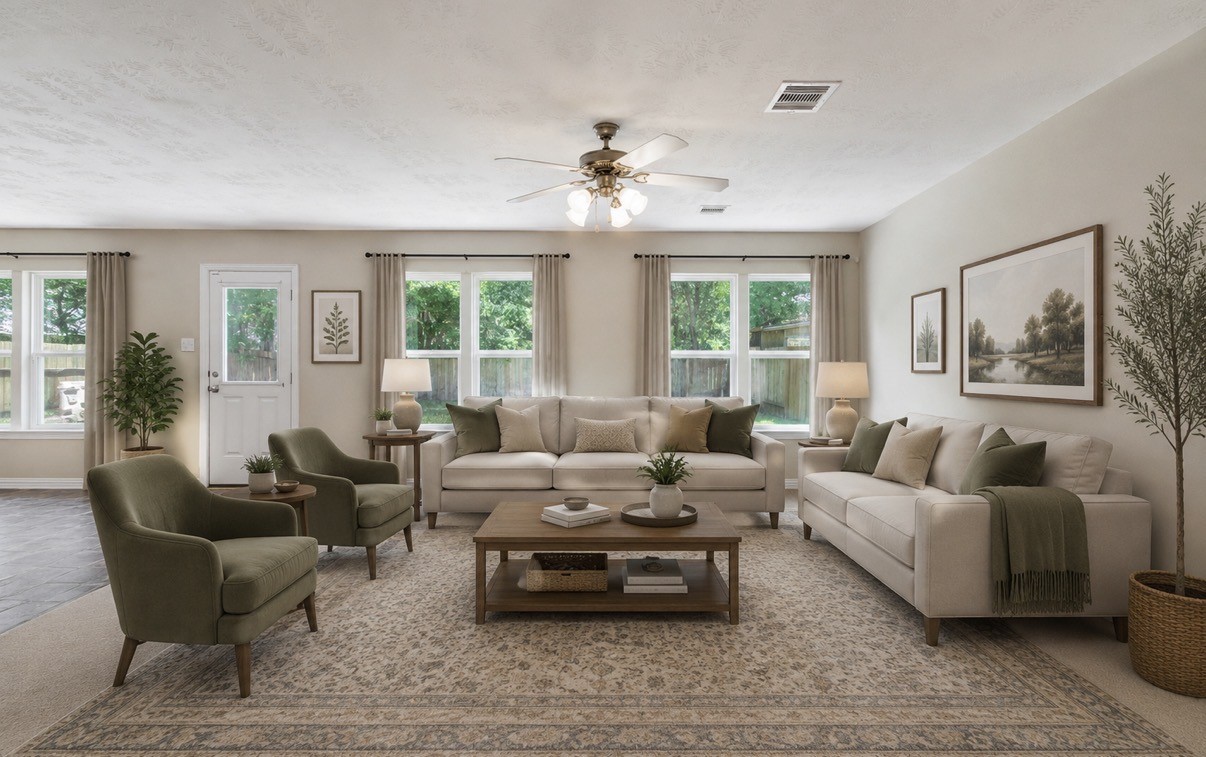 3414 Hunter's Canyon Baytown, TX 77521 - Photo 13 of 43 Virtually staged living room!