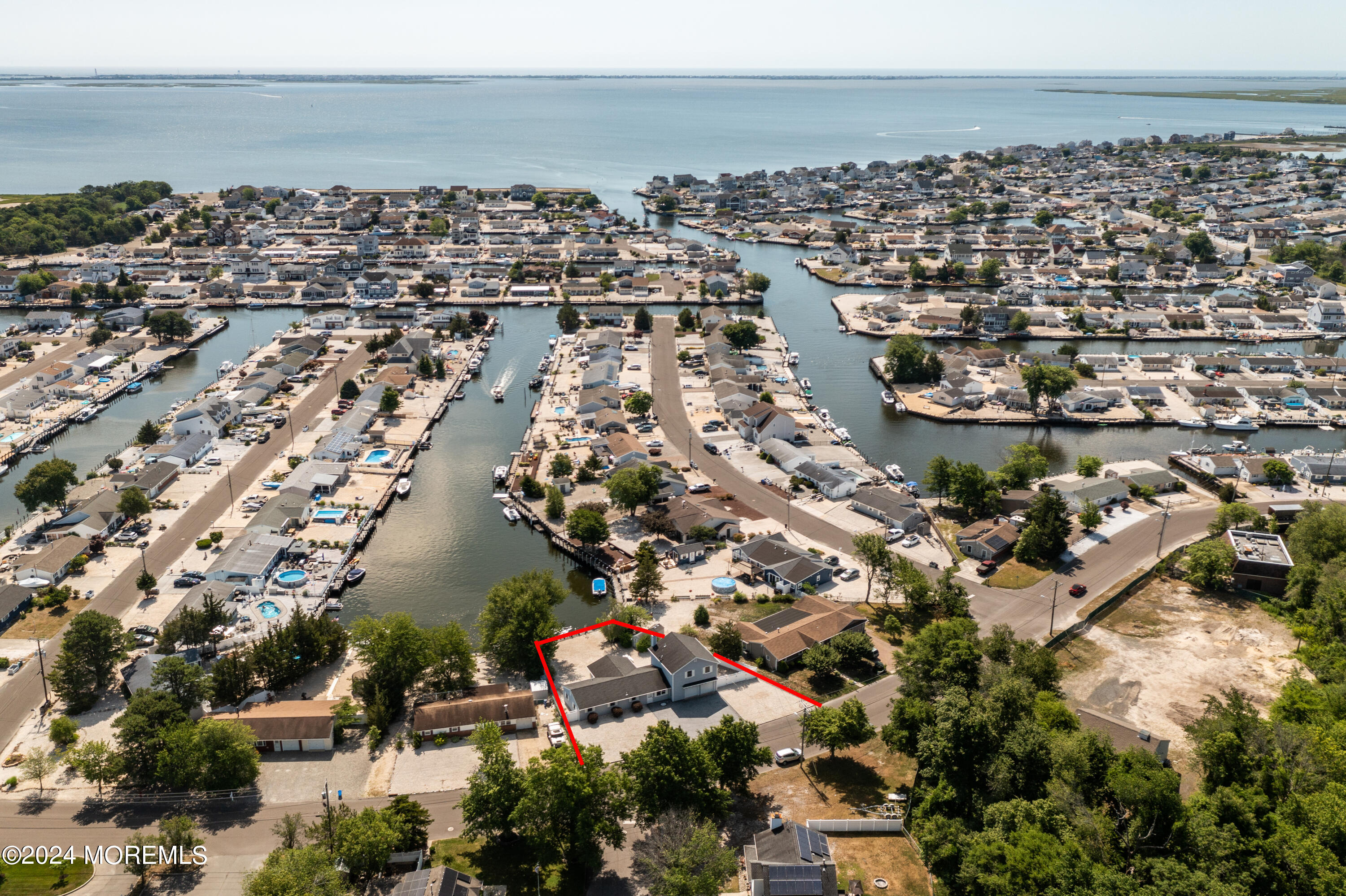 an aerial view of a city with lots of residential buildings