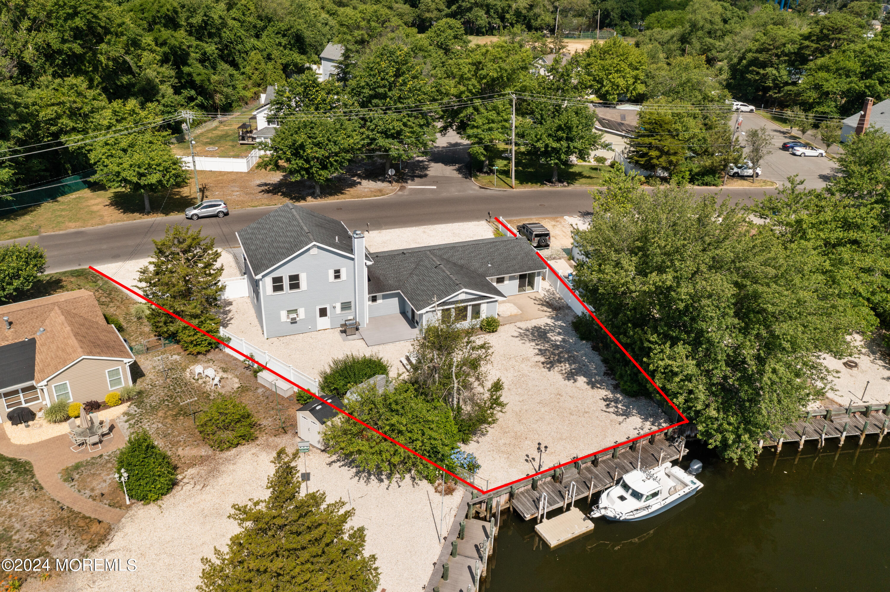 232 11th Street Barnegat, NJ 08005 - Photo 2 of 39 an aerial view of a house with a yard basket ball court and outdoor seating