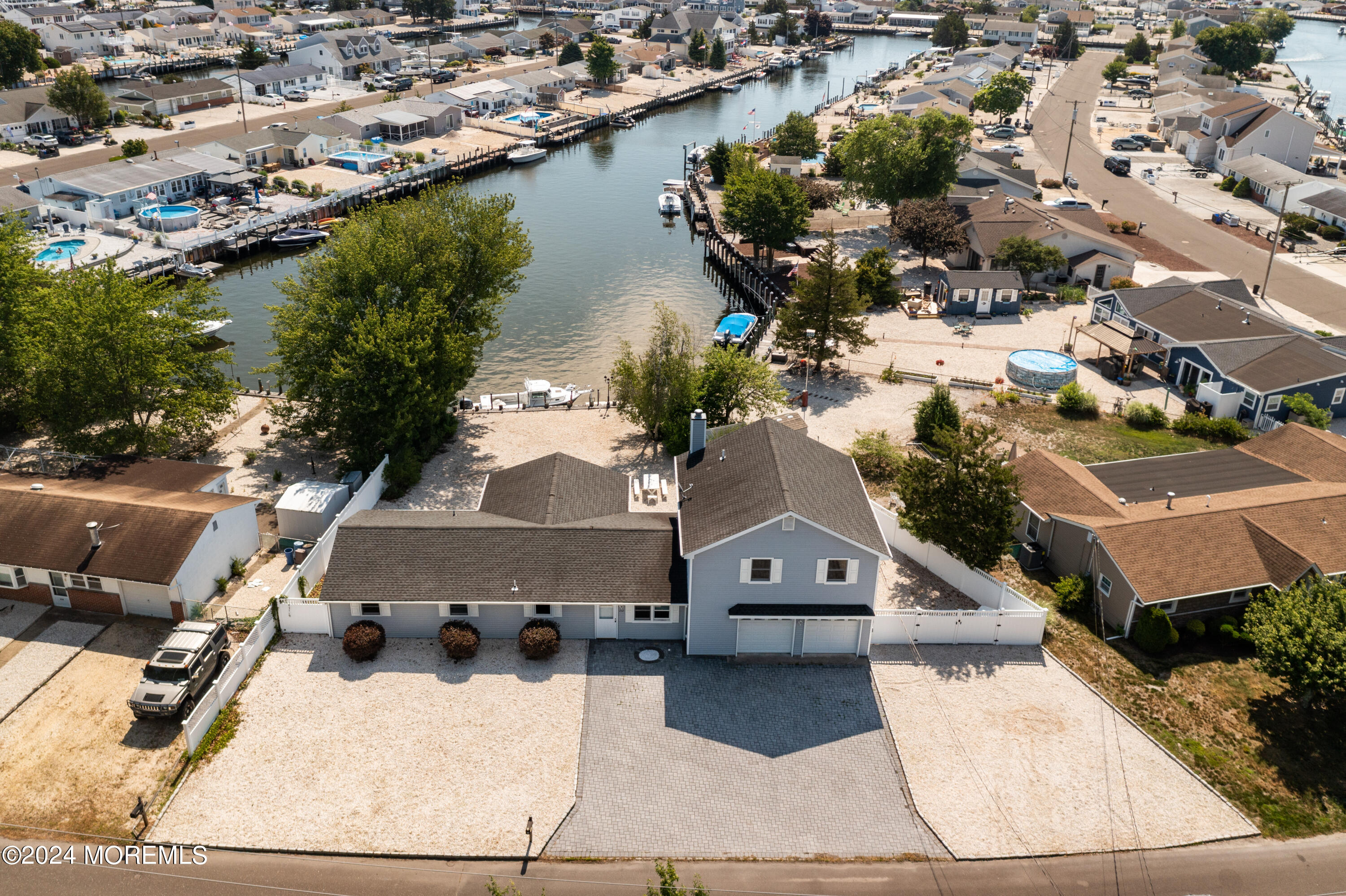 232 11th Street Barnegat, NJ 08005 - Photo 30 of 39 an aerial view of a house with a lake view