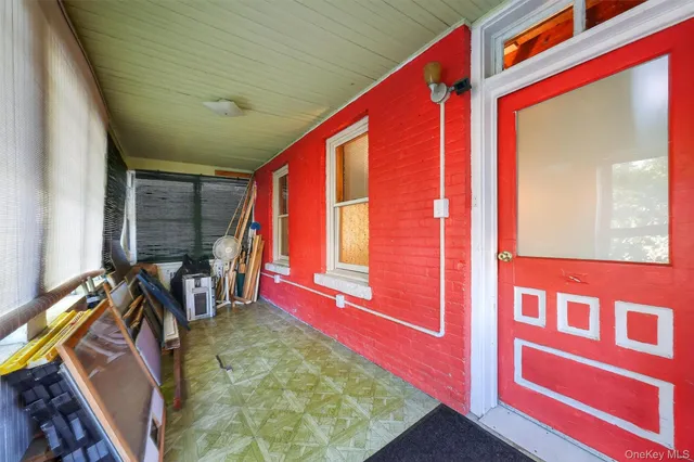 a view of an front door