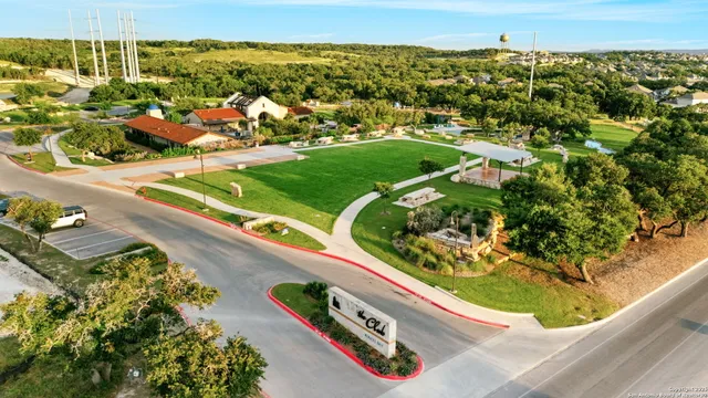 an aerial view of a city