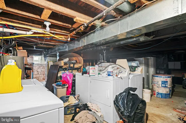 a view of storage and utility room