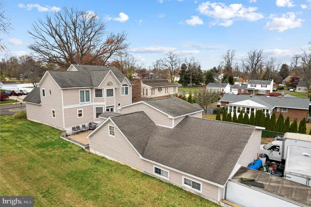 a view of a city with lawn chairs