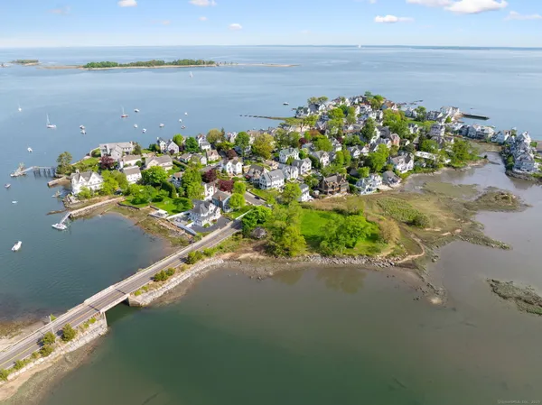 a view of a lake with a mountain in the back