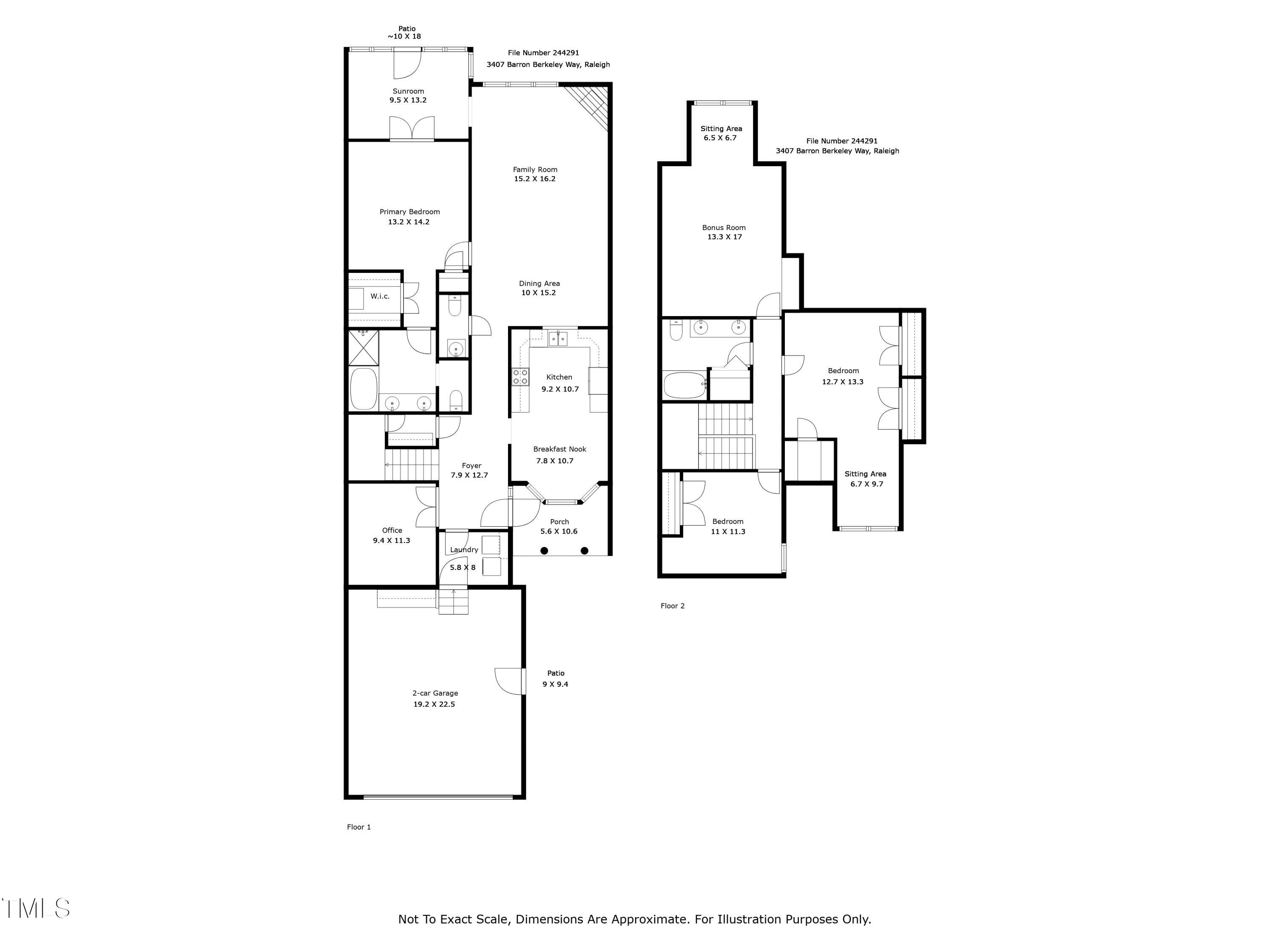 3407 Barron Berkeley Way Raleigh, NC 27612 - Photo 34 of 34 Floor Plan JPG - 3407 Barron Berkeley