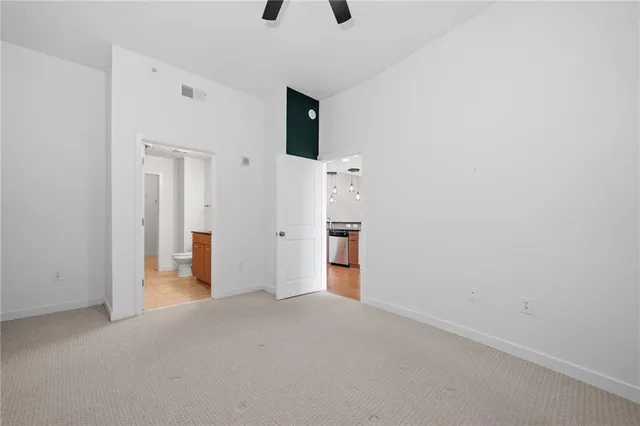 a view of an empty room