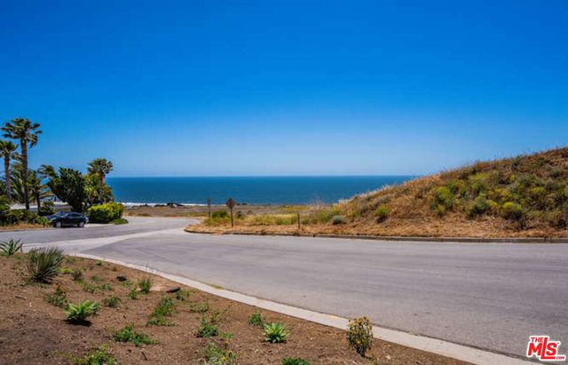 a view of a beach with ocean view