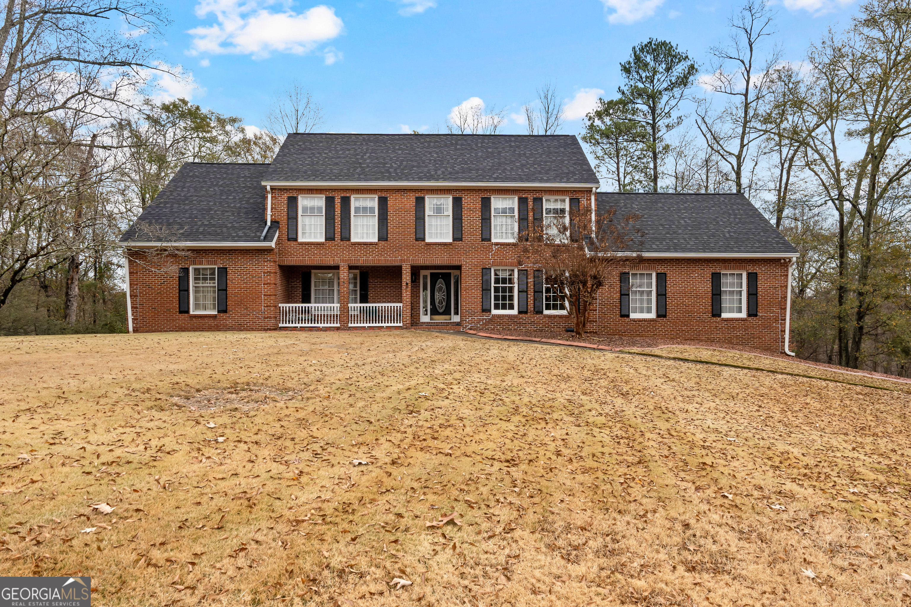 296 Ebenezer Church Road Fayetteville, GA 30215 - Photo 2 of 66 front view of a house with a yard