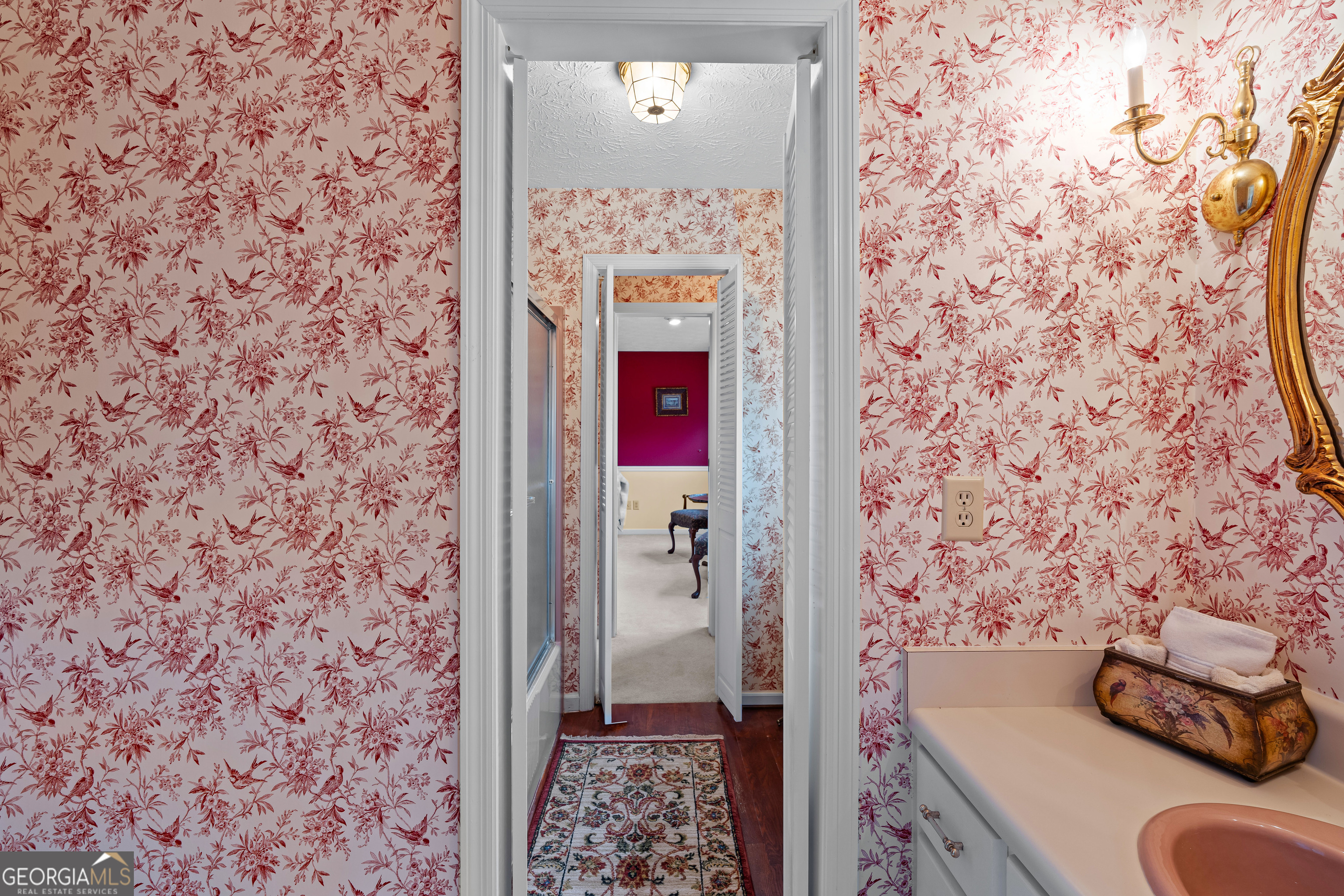 296 Ebenezer Church Road Fayetteville, GA 30215 - Photo 23 of 66 a bathroom with a sink and a mirror