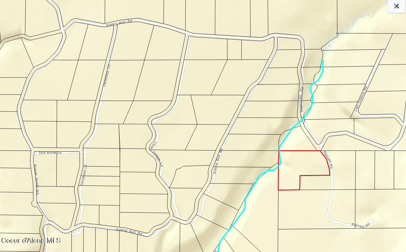45 Rascals Road Sandpoint, ID 83864 - Photo 54 of 55 Map showing Creek and locations