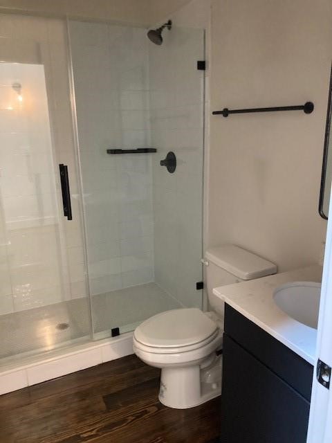 4411 Dallas Street, Unit 44 Houston, TX 77023 - Photo 16 of 16 a bathroom with a toilet and a shower