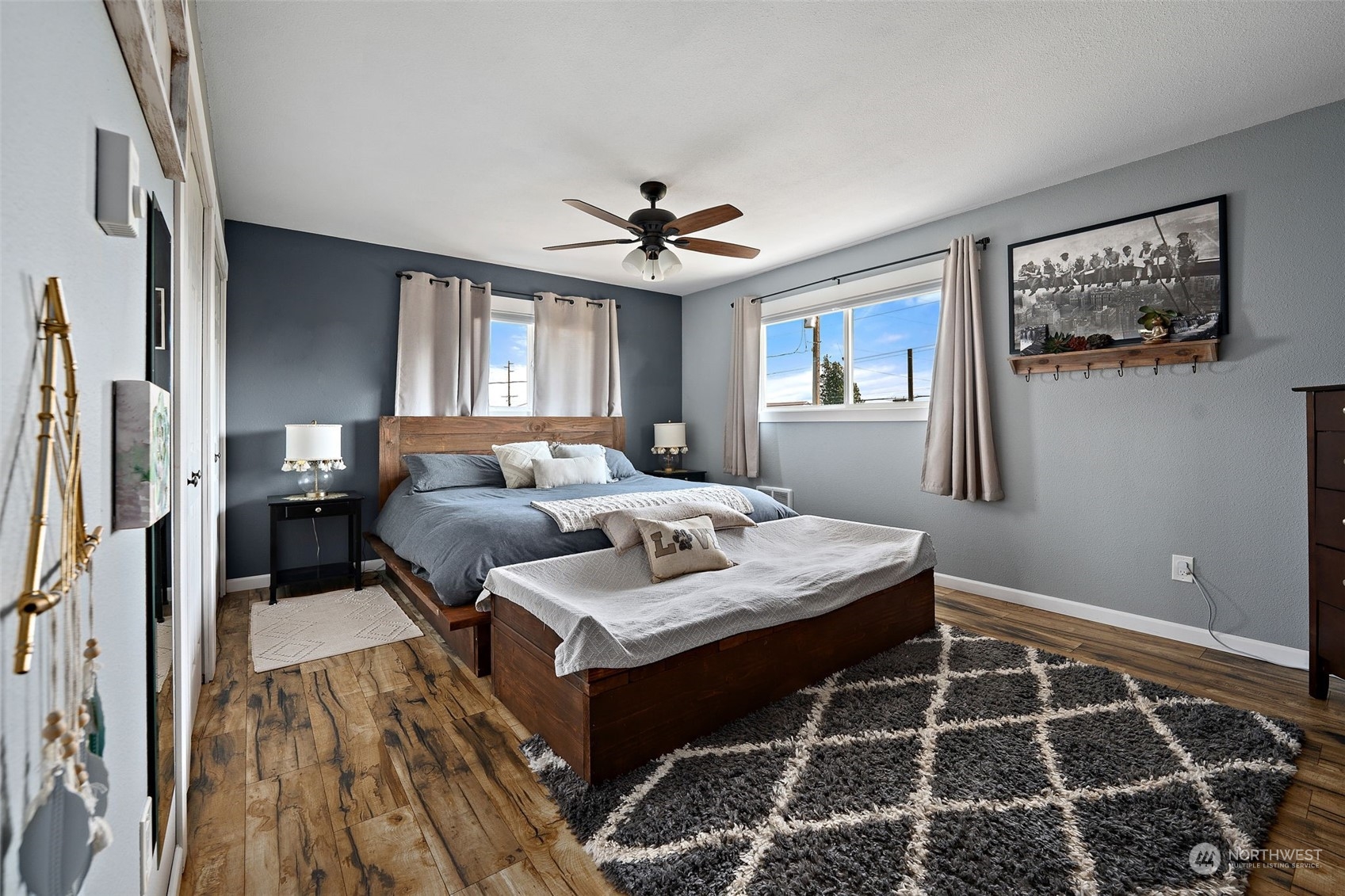 1880 Birch Bay Lynden Road Ferndale, WA 98248 - Photo 12 of 33 a bedroom with a bed and a mirror