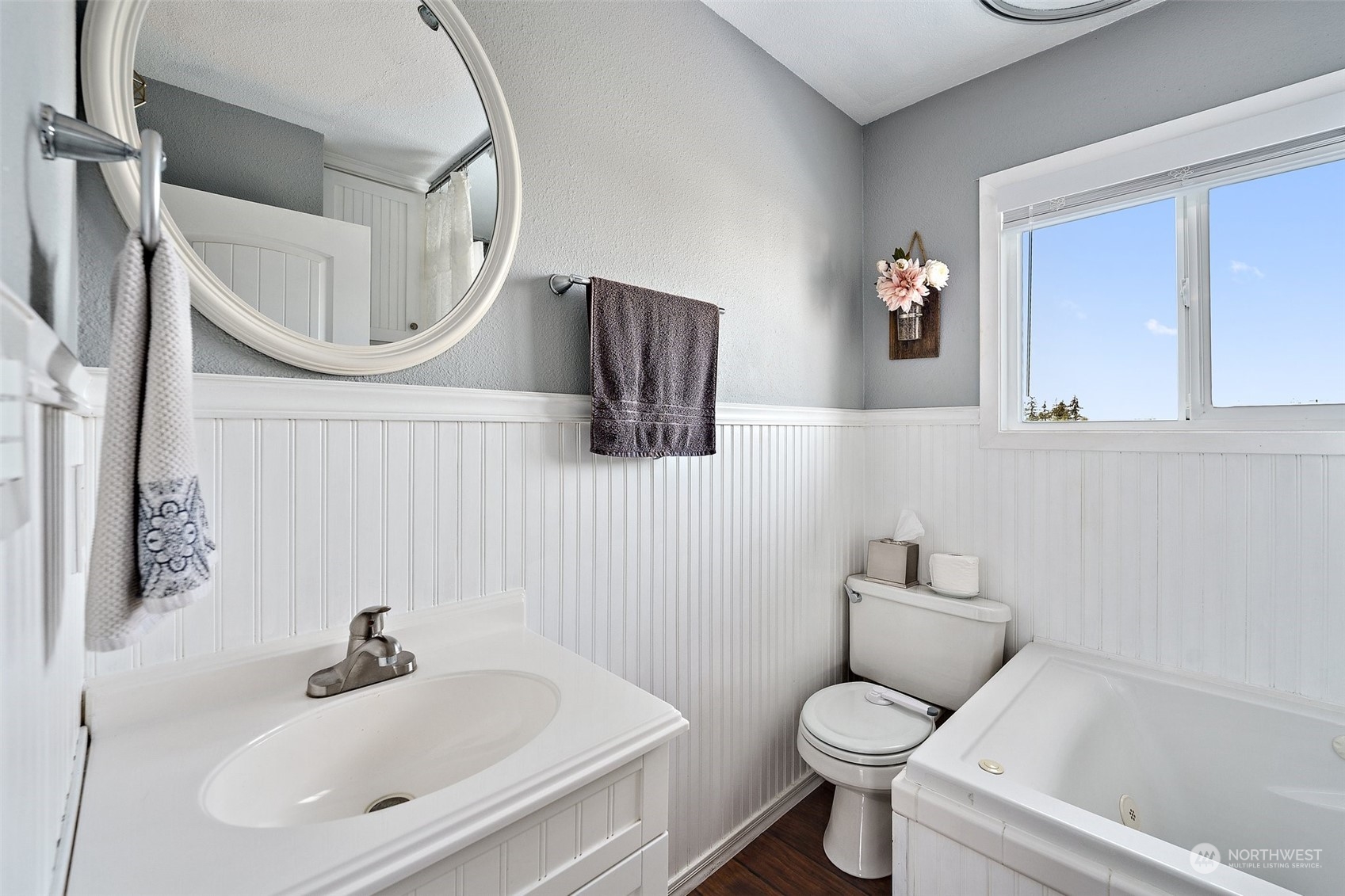 1880 Birch Bay Lynden Road Ferndale, WA 98248 - Photo 17 of 33 a bathroom with a toilet sink and mirror