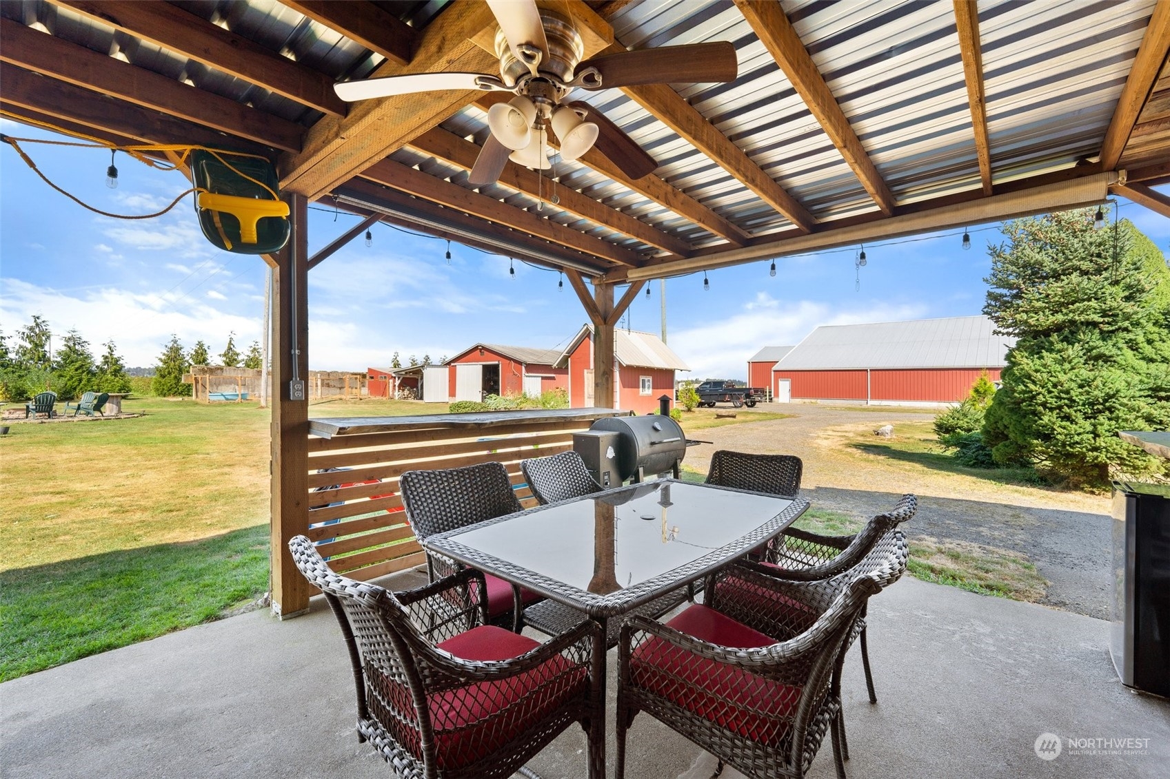 1880 Birch Bay Lynden Road Ferndale, WA 98248 - Photo 24 of 33 a view of a patio with a table chairs and a patio