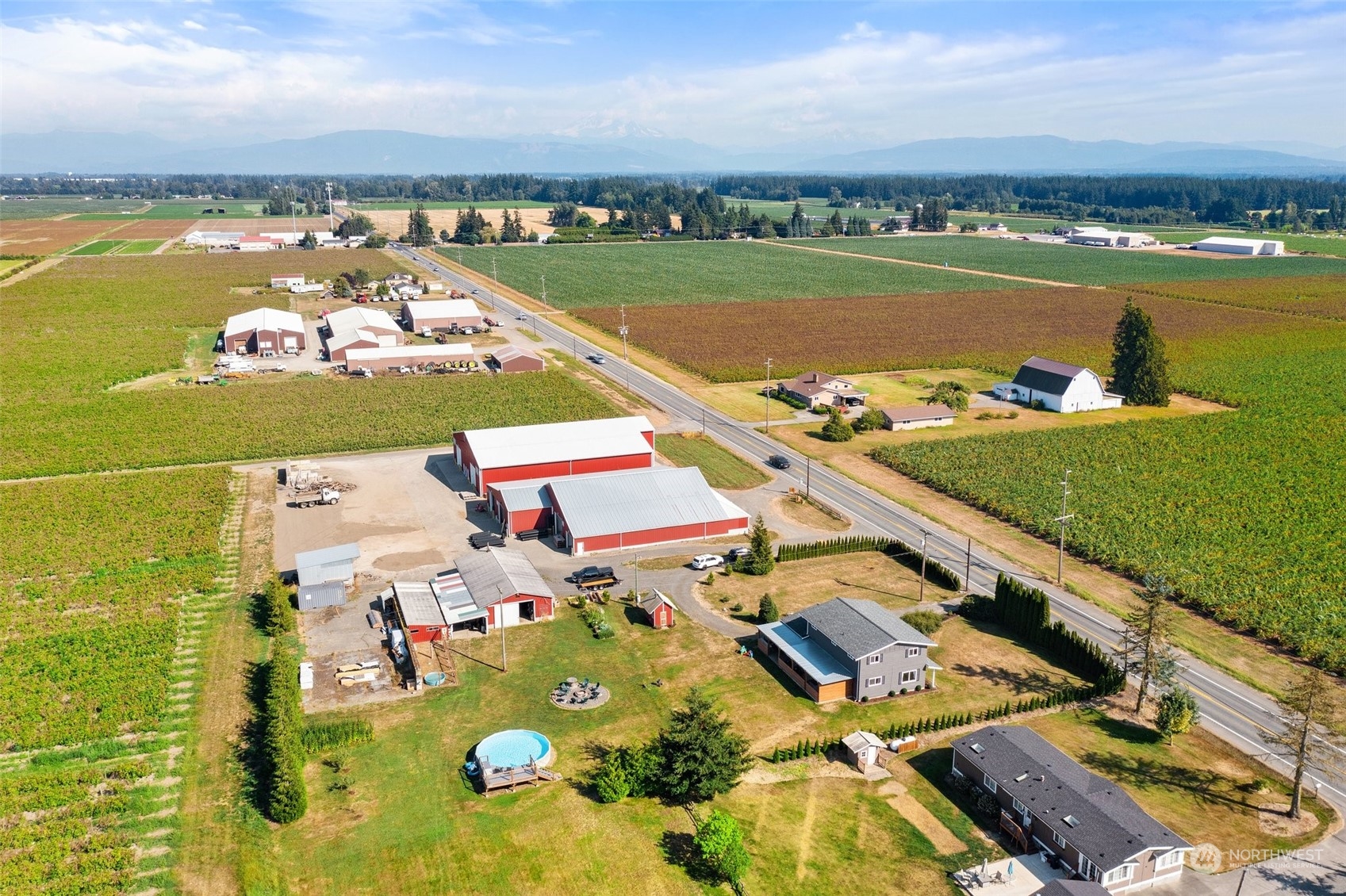 1880 Birch Bay Lynden Road Ferndale, WA 98248 - Photo 33 of 33 an aerial view of a house with a lake view