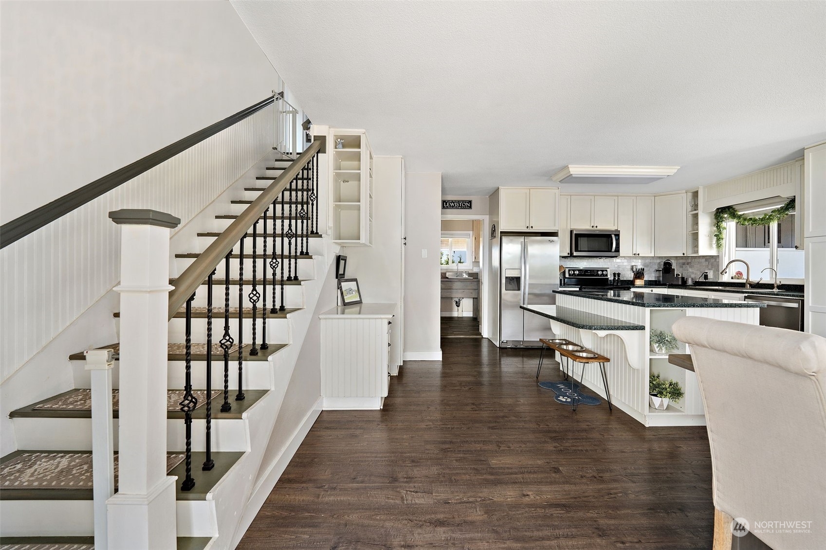 1880 Birch Bay Lynden Road Ferndale, WA 98248 - Photo 5 of 33 a kitchen with granite countertop stainless steel appliances and wooden cabinets