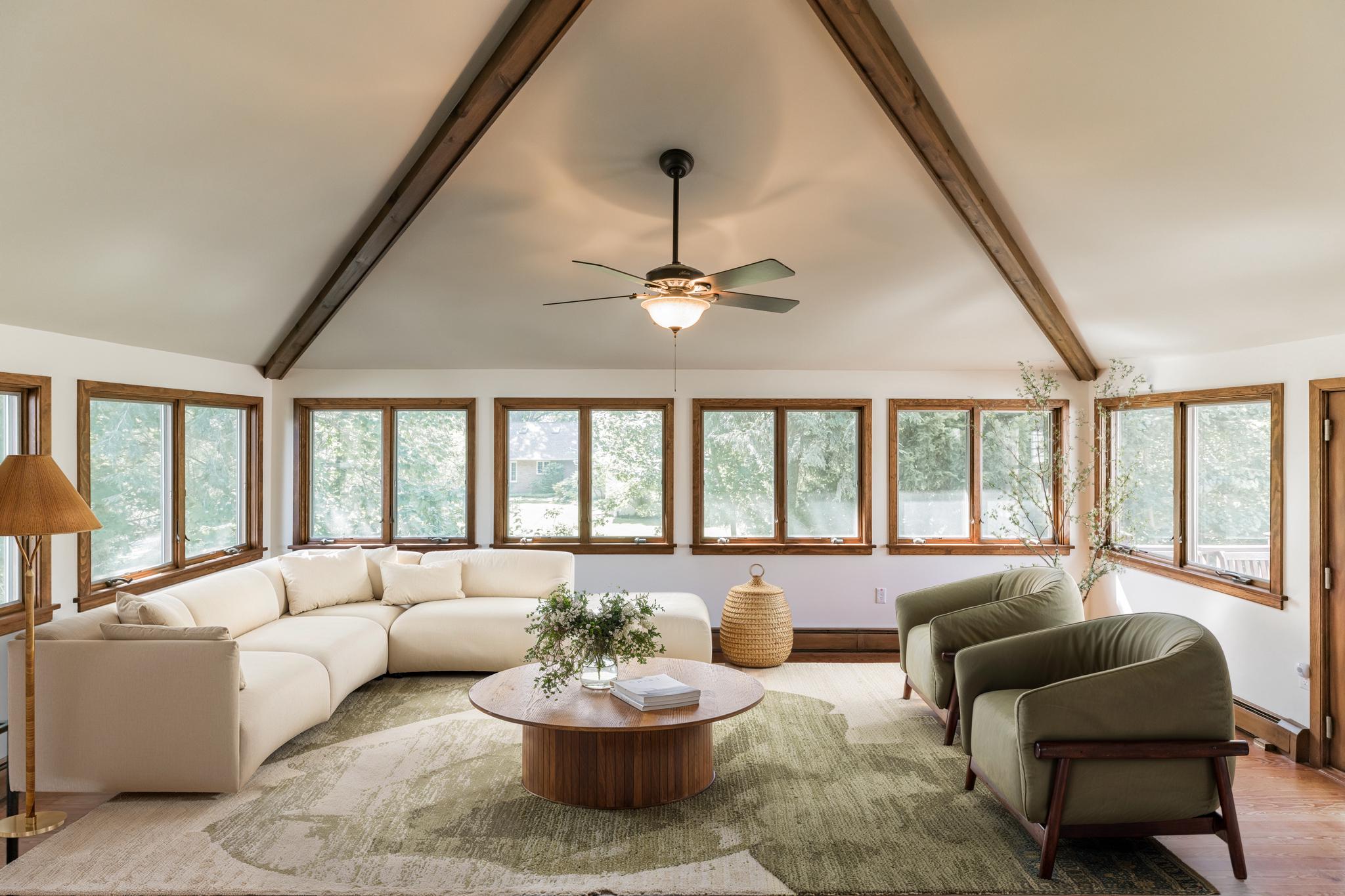 444 Shady Lane Moorestown, NJ 08057 - Photo 14 of 46 a living room with furniture and floor to ceiling windows