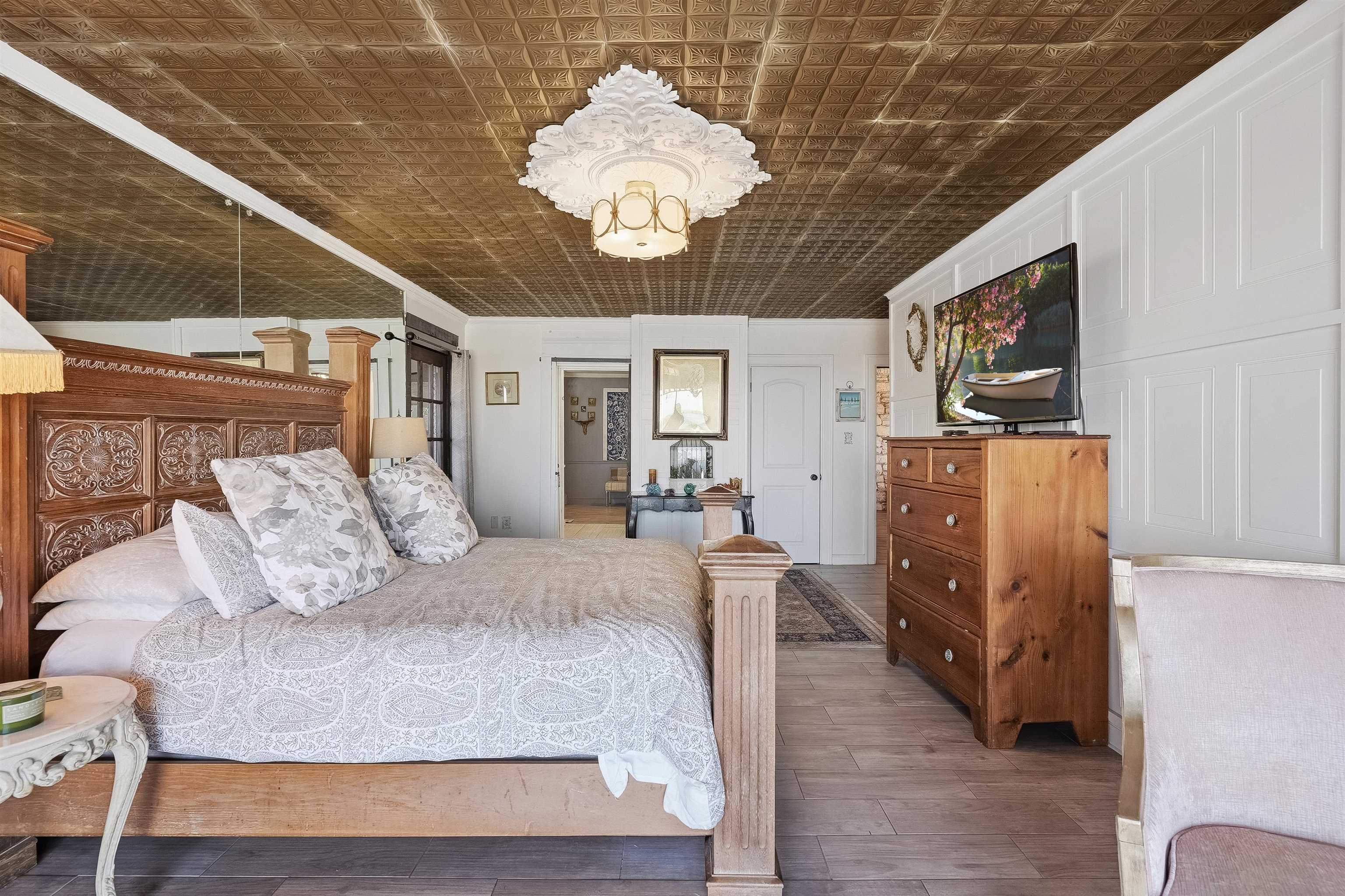 71 Water Street St. Augustine, FL 32084 - Photo 26 of 58 Bedroom with dark wood-style flooring