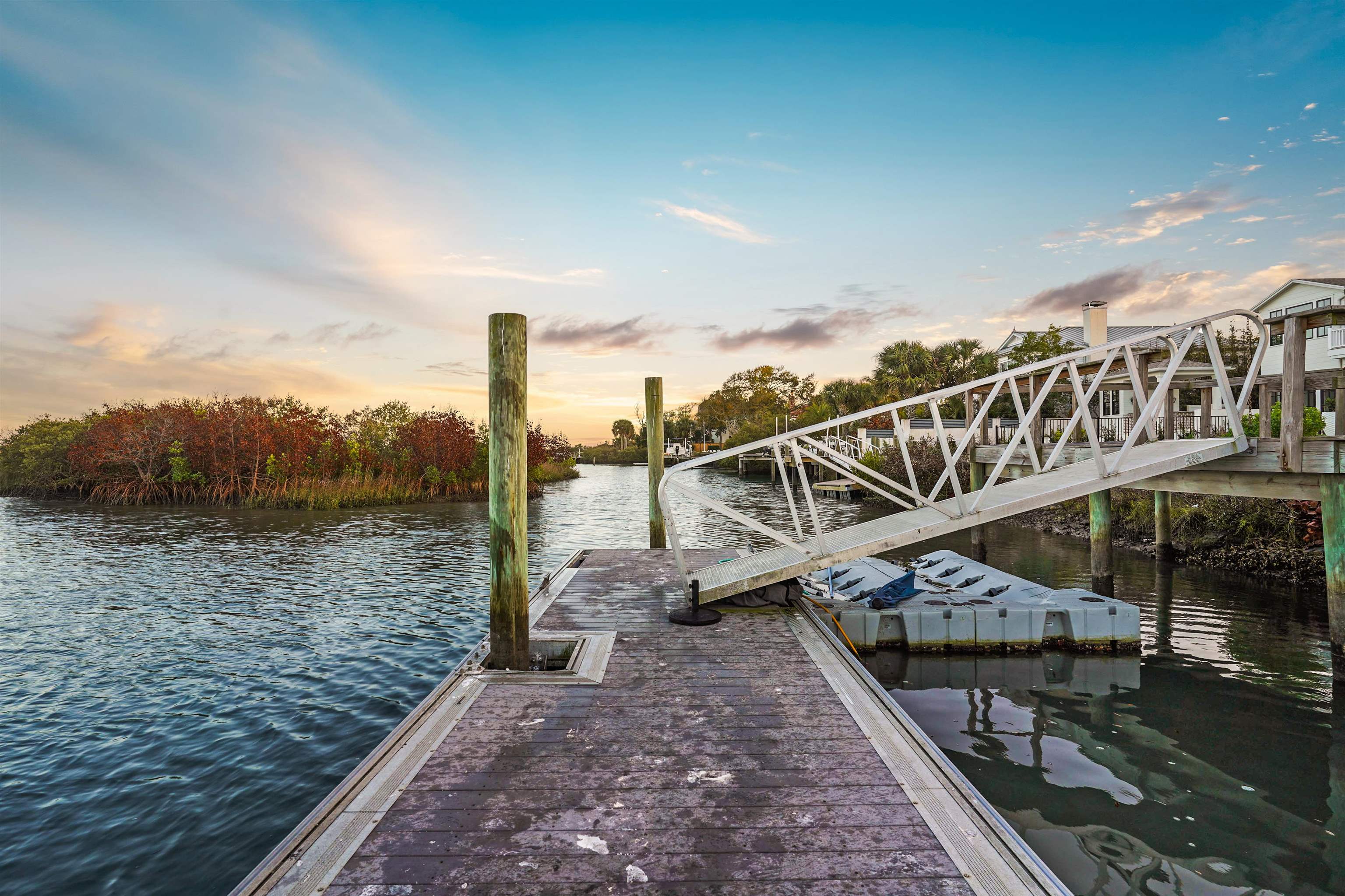 71 Water Street St. Augustine, FL 32084 - Photo 54 of 57 Dock area featuring a water view