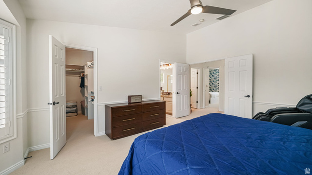 11128 South Barrett Pk Circle Sandy, UT 84092 - Photo 19 of 36 Spacious room with vaulted ceilings and a ceiling fan