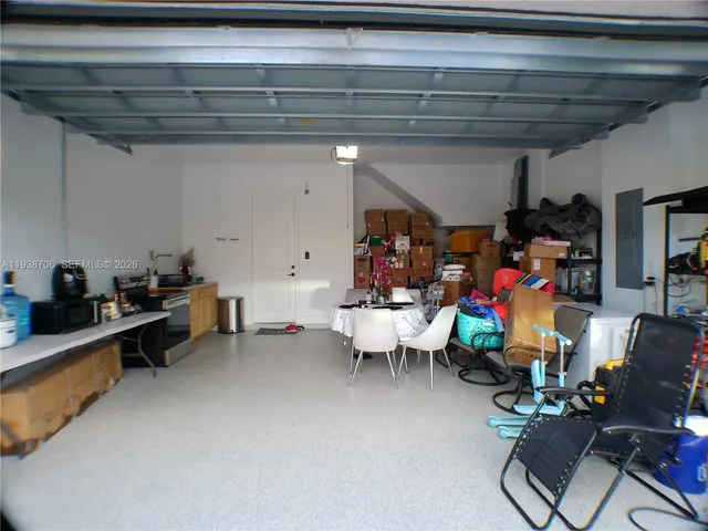 a room with furniture