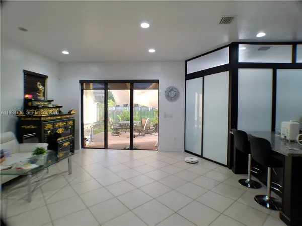 a very nice looking room with a large window