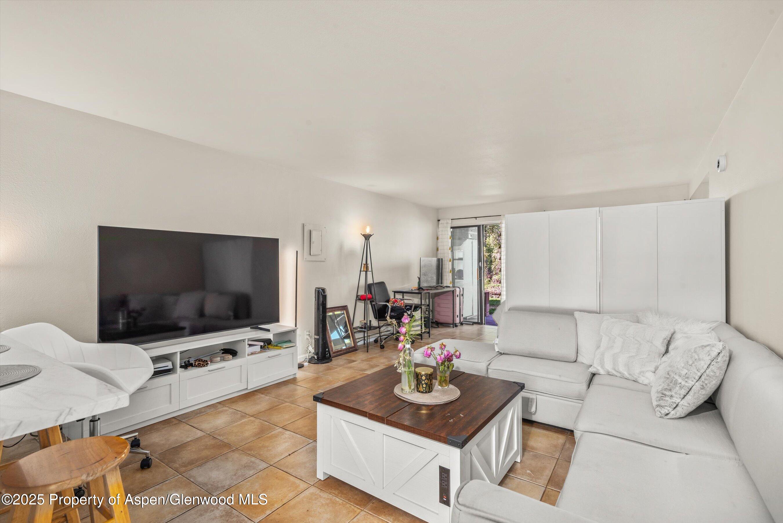 23284 2 Rivers Road, Unit 13 Basalt, CO 81621 - Photo 3 of 16 a living room with furniture and a flat screen tv