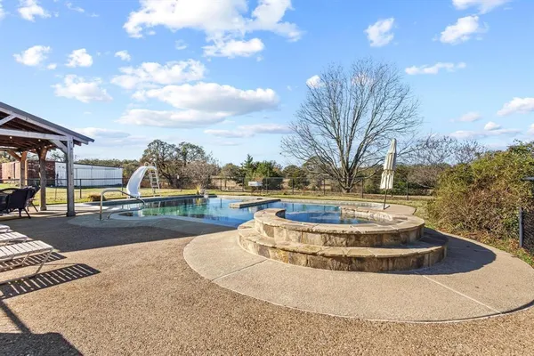 a view of a swimming pool