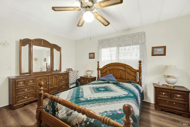 a view of outdoor space with garden and trees