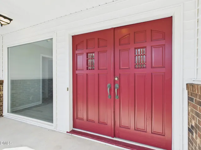 a view of front door