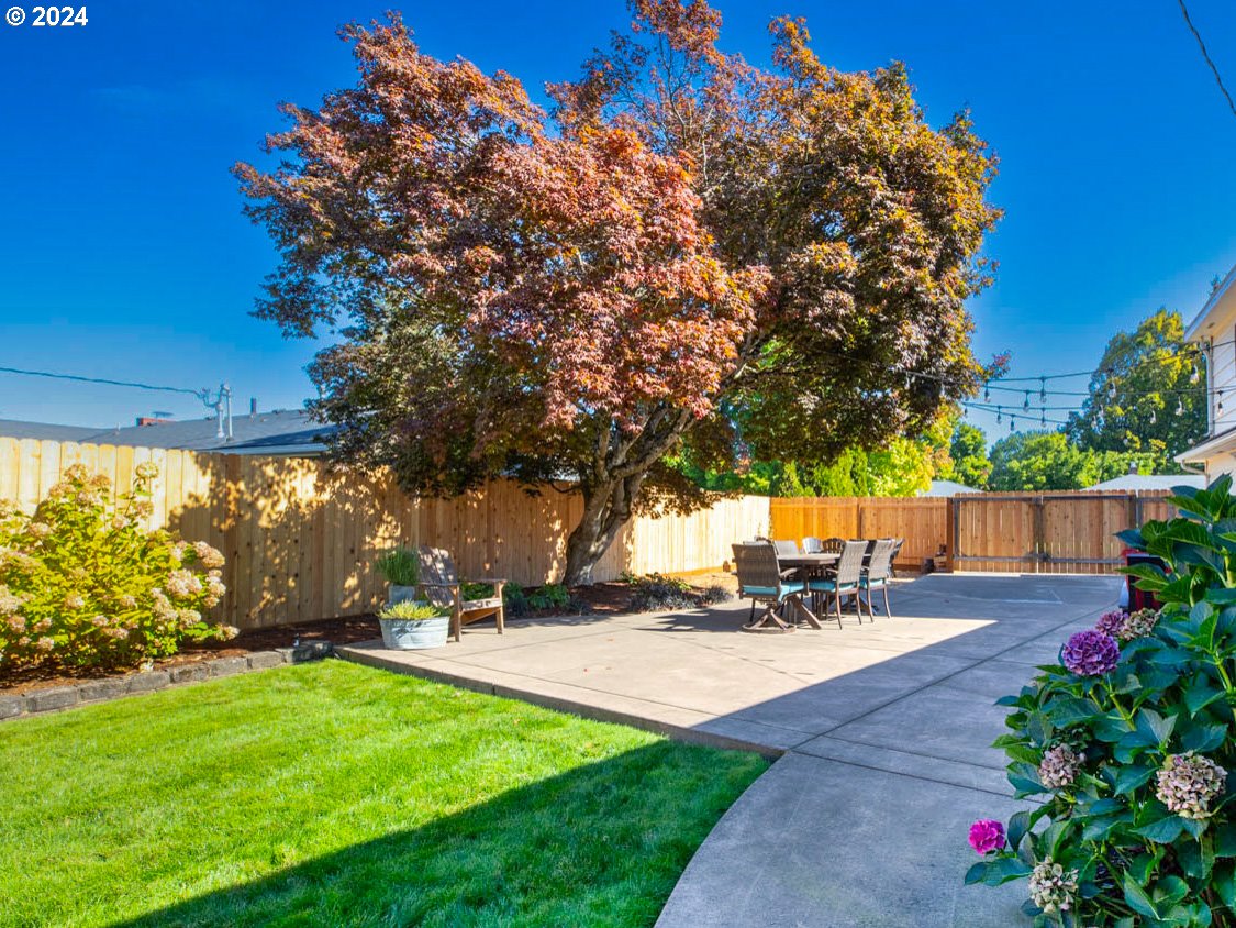 1440 Fetlock Court Eugene, OR 97401 - Photo 20 of 31 a view of a backyard with plants and trees
