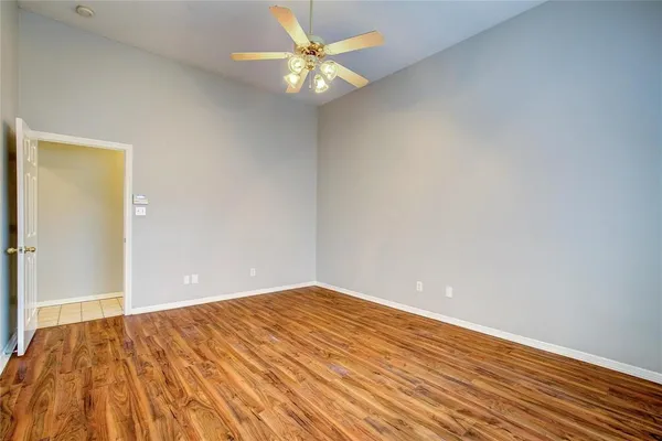 wooden floor in a room