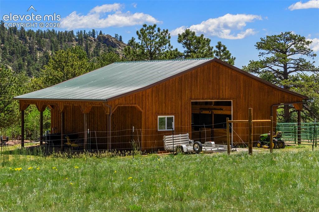 546 Pulver Road Lake George, CO 80827 - Photo 27 of 45 a view of a house with backyard