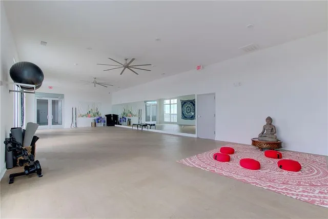 a view of parking area