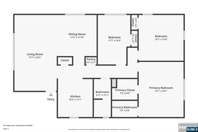 $3,750 | 391 Taylor, Unit 2, Hackensack, NJ 07601