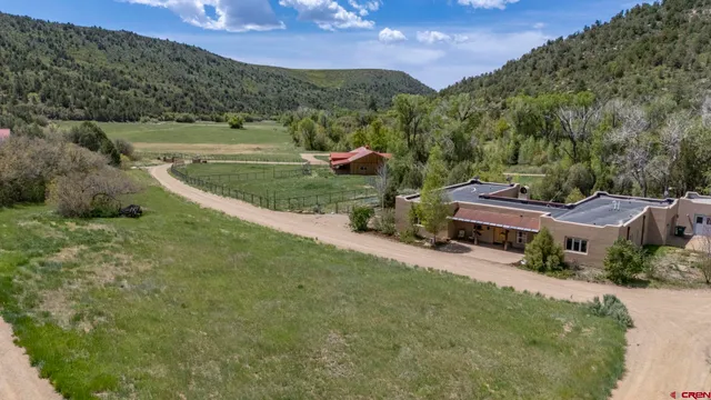a view of an outdoor space yard and mountain
