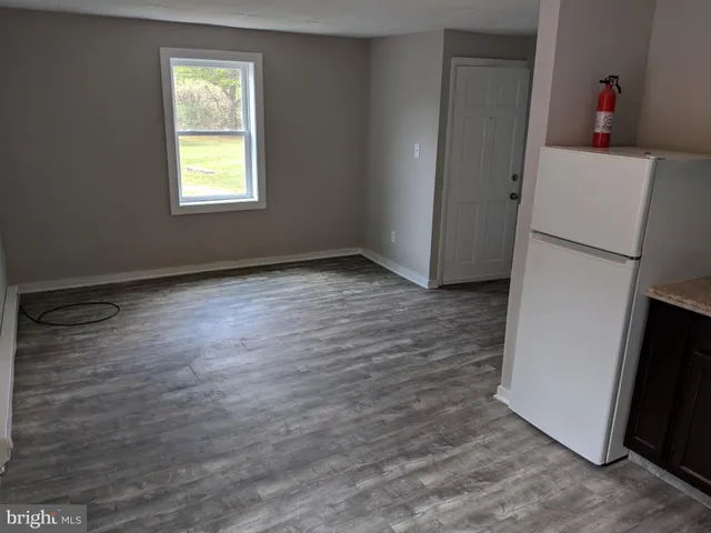 a view of a hallway with elevator