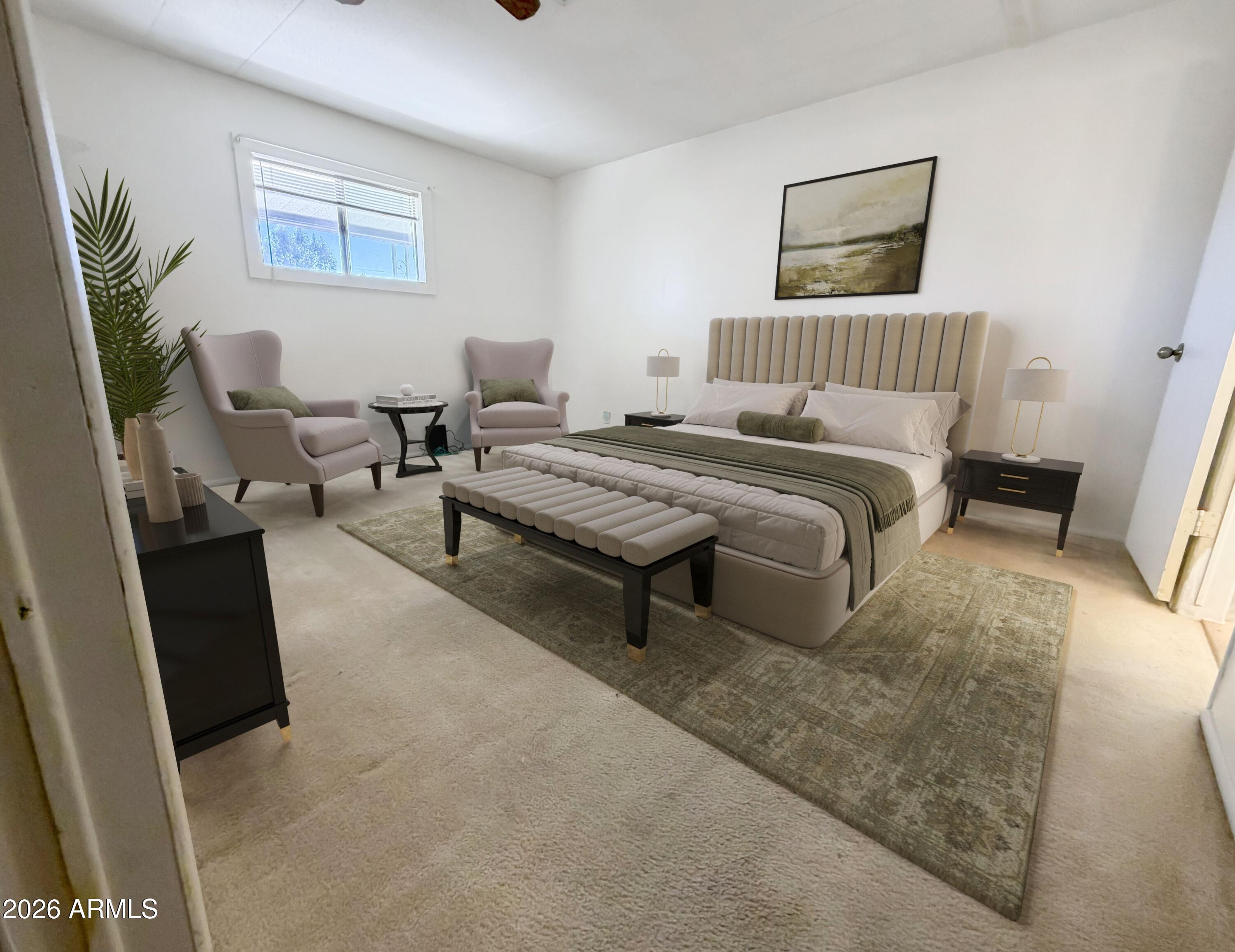 758 South 87th Way Mesa, AZ 85208 - Photo 16 of 24 a bedroom with furniture and a wooden floor