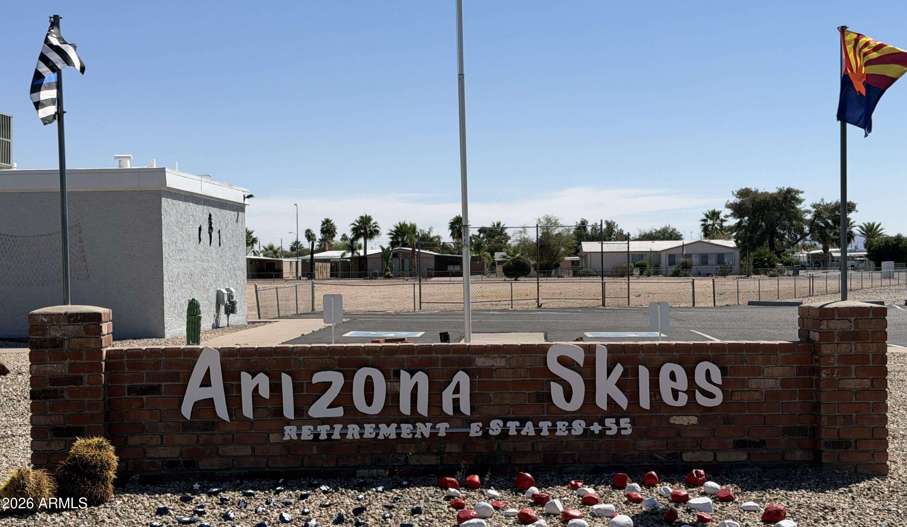 758 South 87th Way Mesa, AZ 85208 - Photo 24 of 24 a front view of a building with sign board