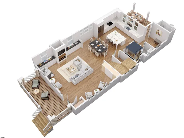 a view of a television