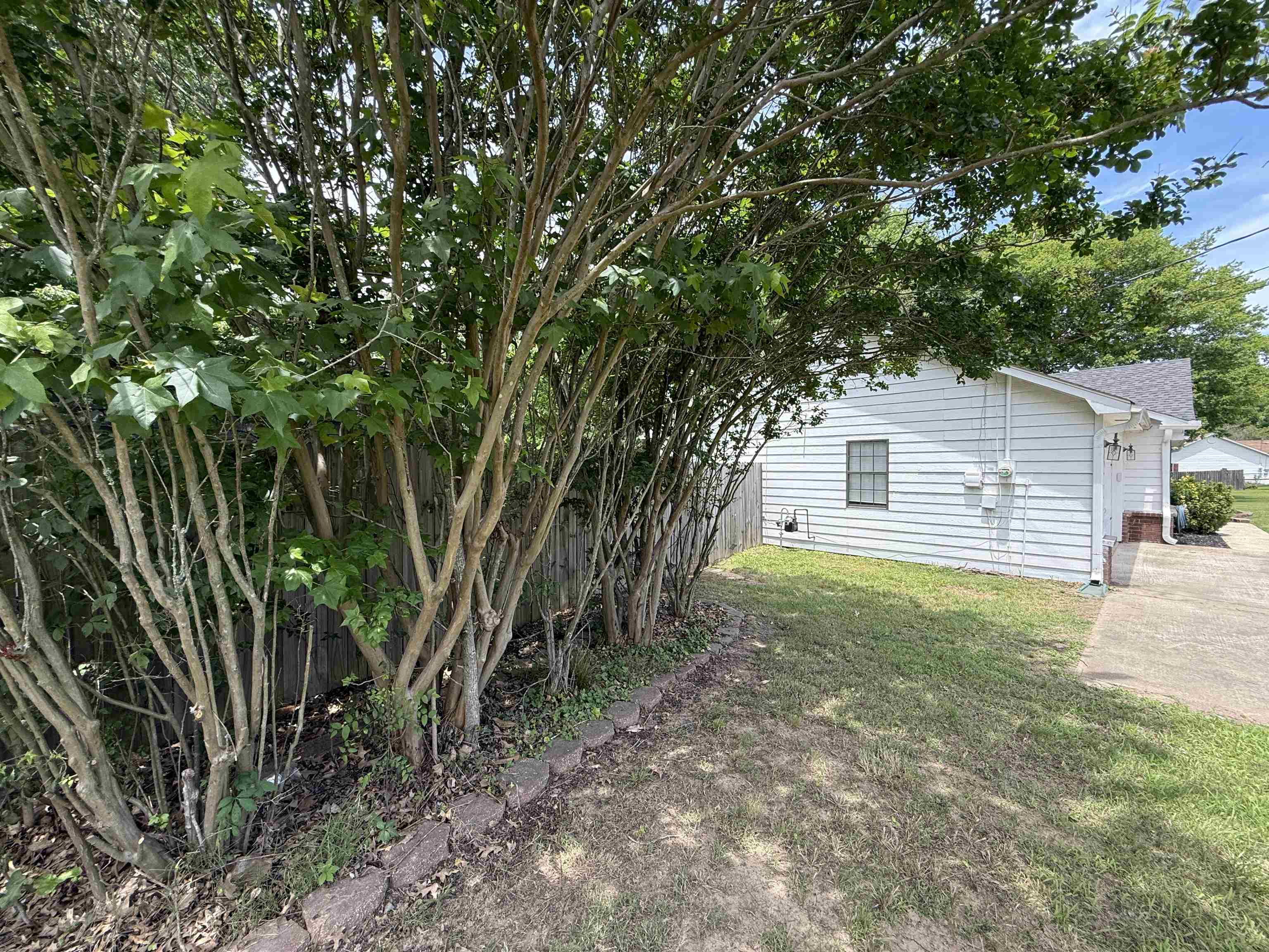 185 Mignon Road Atoka, TN 38004 - Photo 33 of 34 Side yard featuring mature trees and a concrete driveway