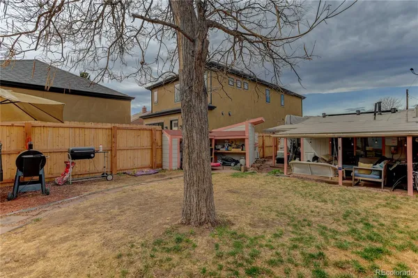 a view of a house with a patio