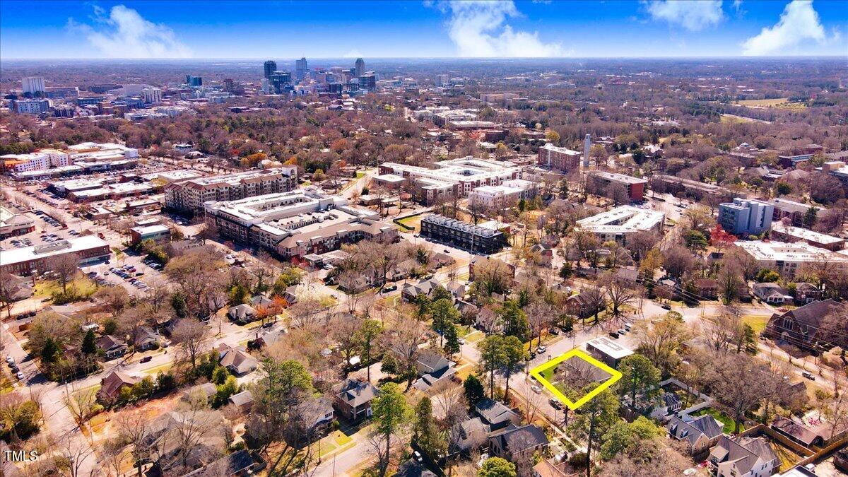 2501 Stafford Avenue Raleigh, NC 27607 - Photo 3 of 46 Drone photo showing how close DT Raleigh is from home.