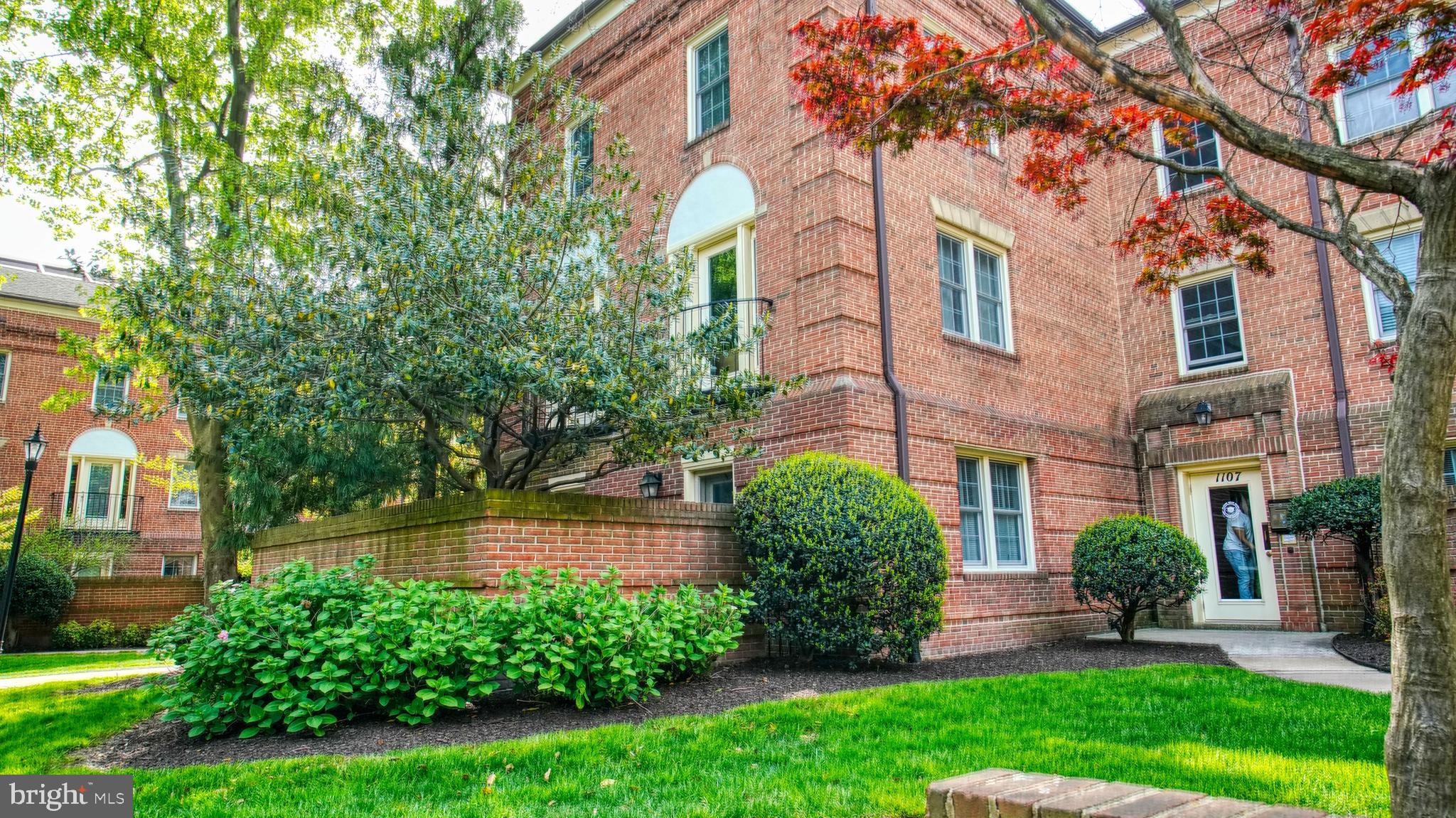 1107 North Pitt Street, Unit 2A Alexandria, VA 22314 - Photo 30 of 32 a view of a house with a yard and plants