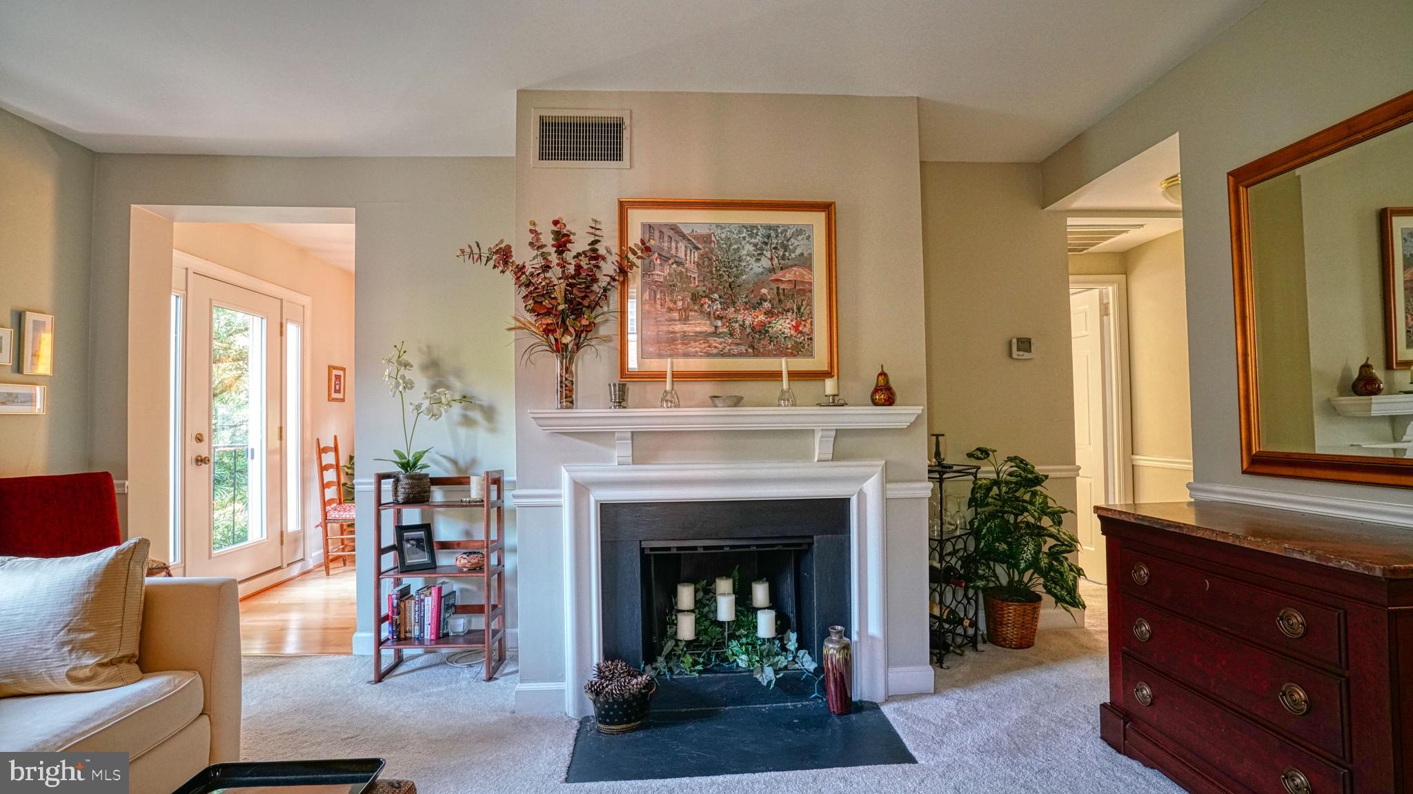 1107 North Pitt Street, Unit 2A Alexandria, VA 22314 - Photo 3 of 32 a living room with furniture and a fireplace