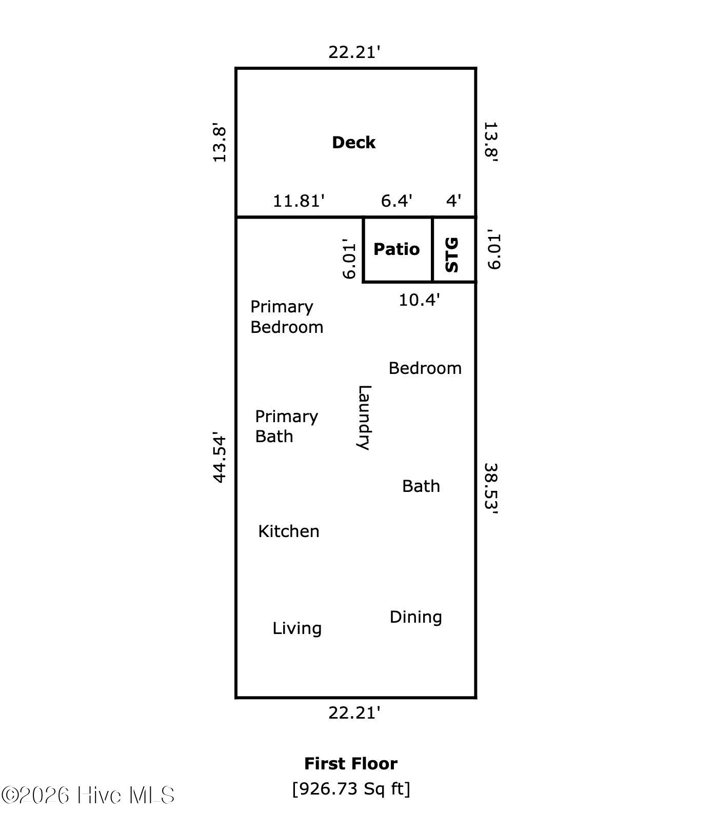 2900 Myrtle Street, Unit 11 ROSEWOOD VILLAGE Morehead City, NC 28557 - Photo 27 of 27 Sketch/Floorplan