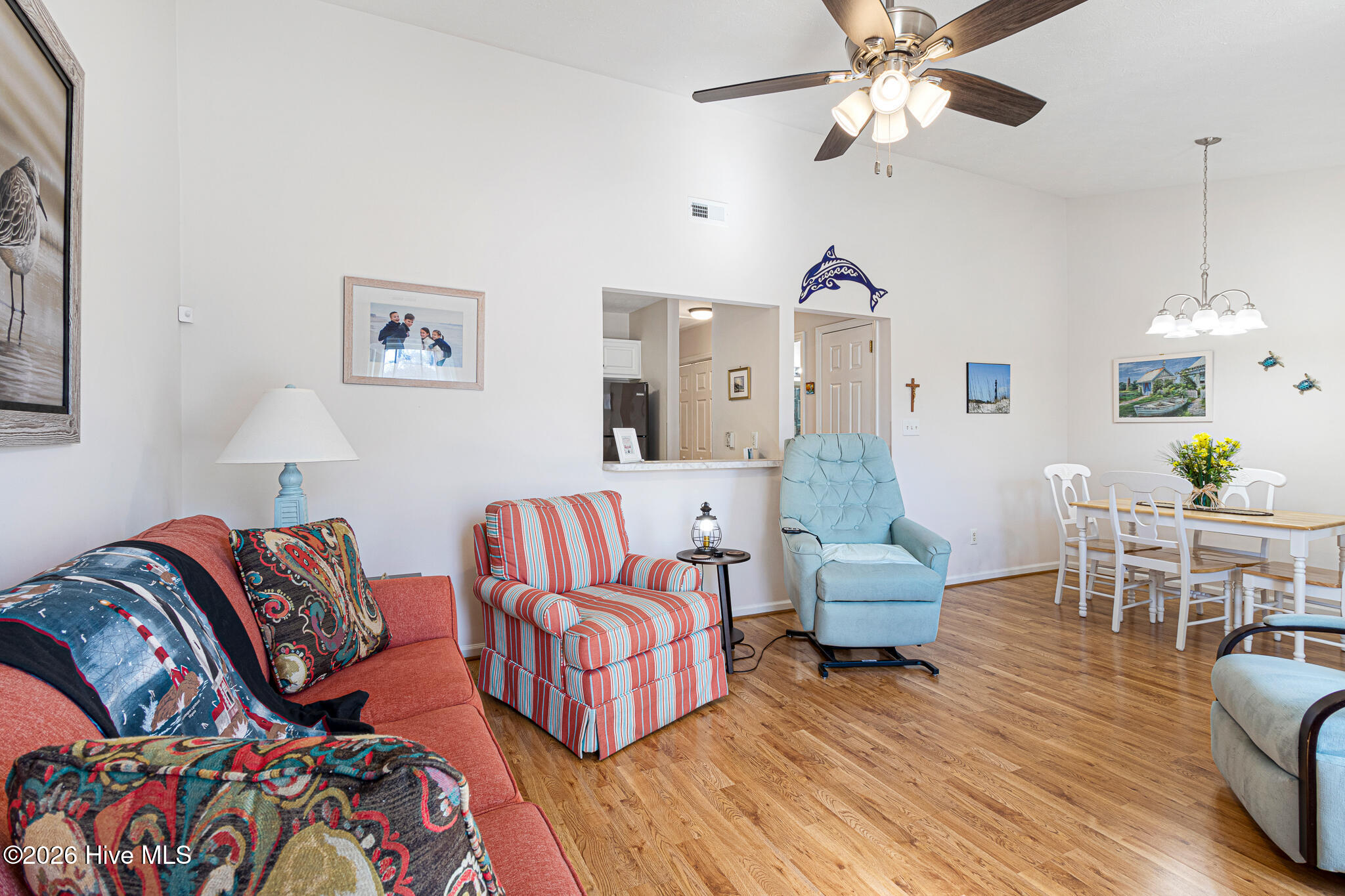2900 Myrtle Street, Unit 11 ROSEWOOD VILLAGE Morehead City, NC 28557 - Photo 8 of 27 Open Living Room & Dining Area