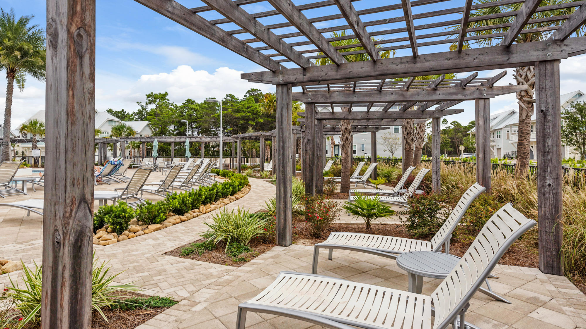 51 Dune Comet Lane, Unit A Panama City Beach, FL 32461 - Photo 39 of 63 a view of porch with seating space